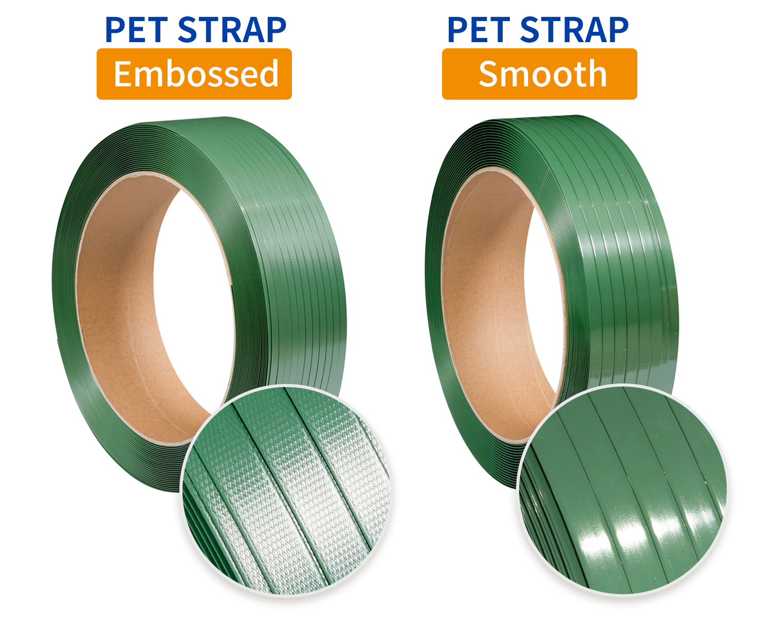 Fleje de PET liso