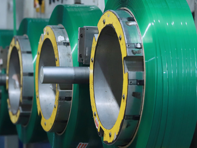 Fábrica china que produce tiras de poliéster personalizadas de 16 mm verdes lisas y en relieve