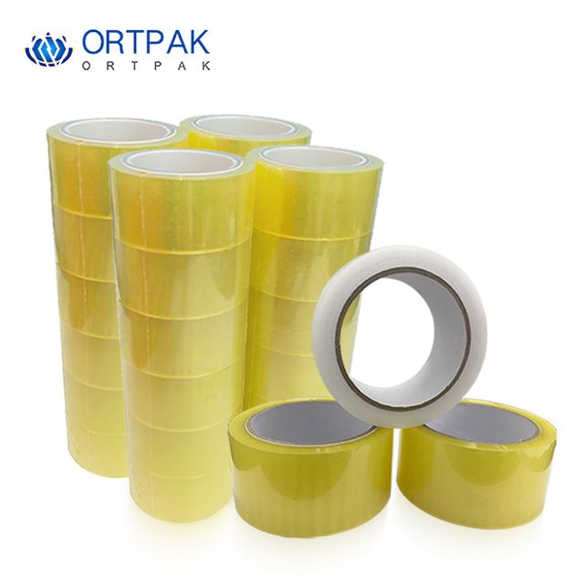 Cinta de embalaje transparente, alta viscosidad y duradera, disponible en múltiples especificaciones y colores, personalizables