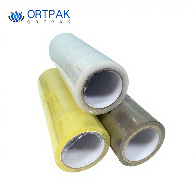 Cinta de embalaje transparente, alta viscosidad y duradera, disponible en múltiples especificaciones y colores, personalizables